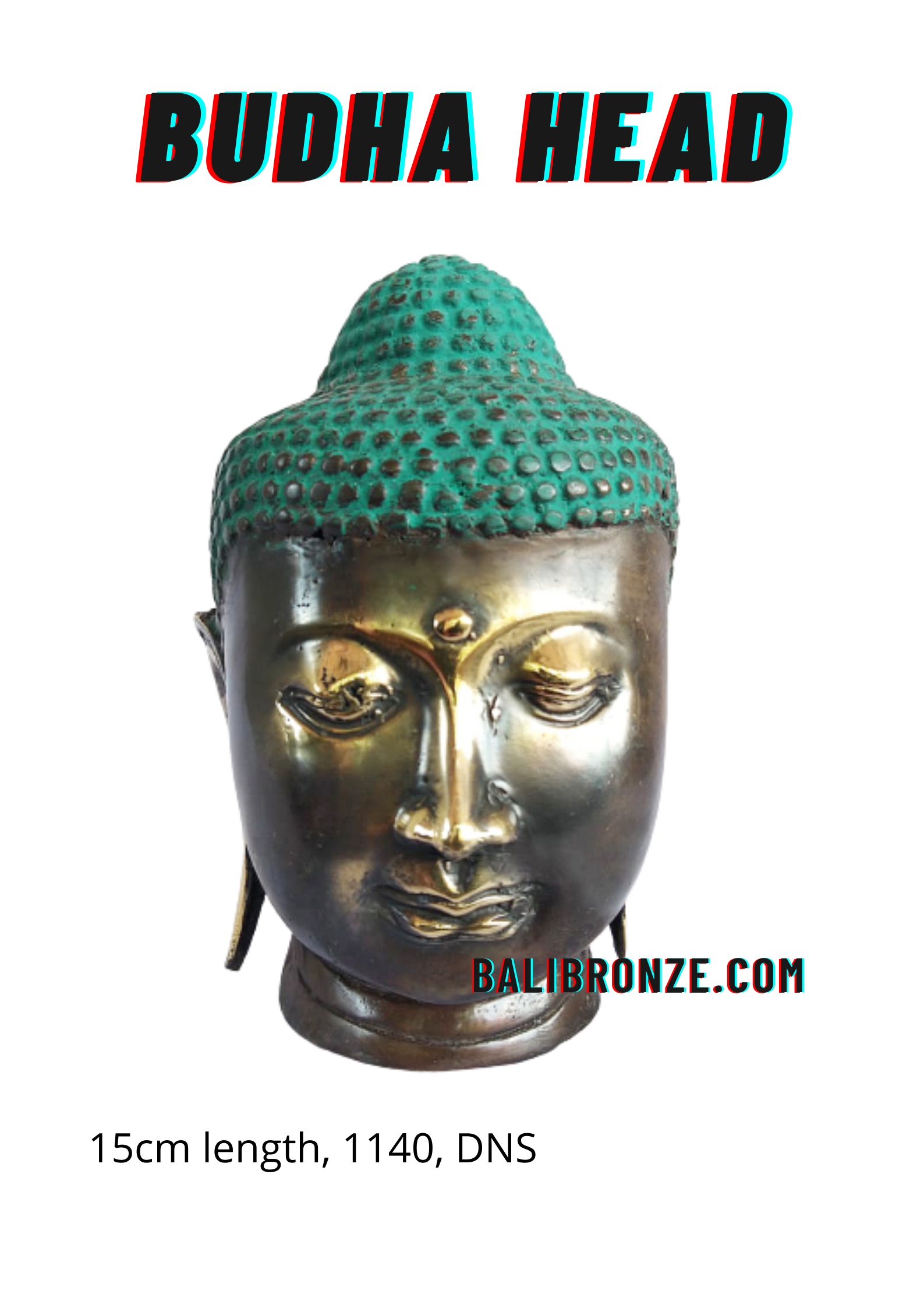 1140 Budha Head 15 cm DNS