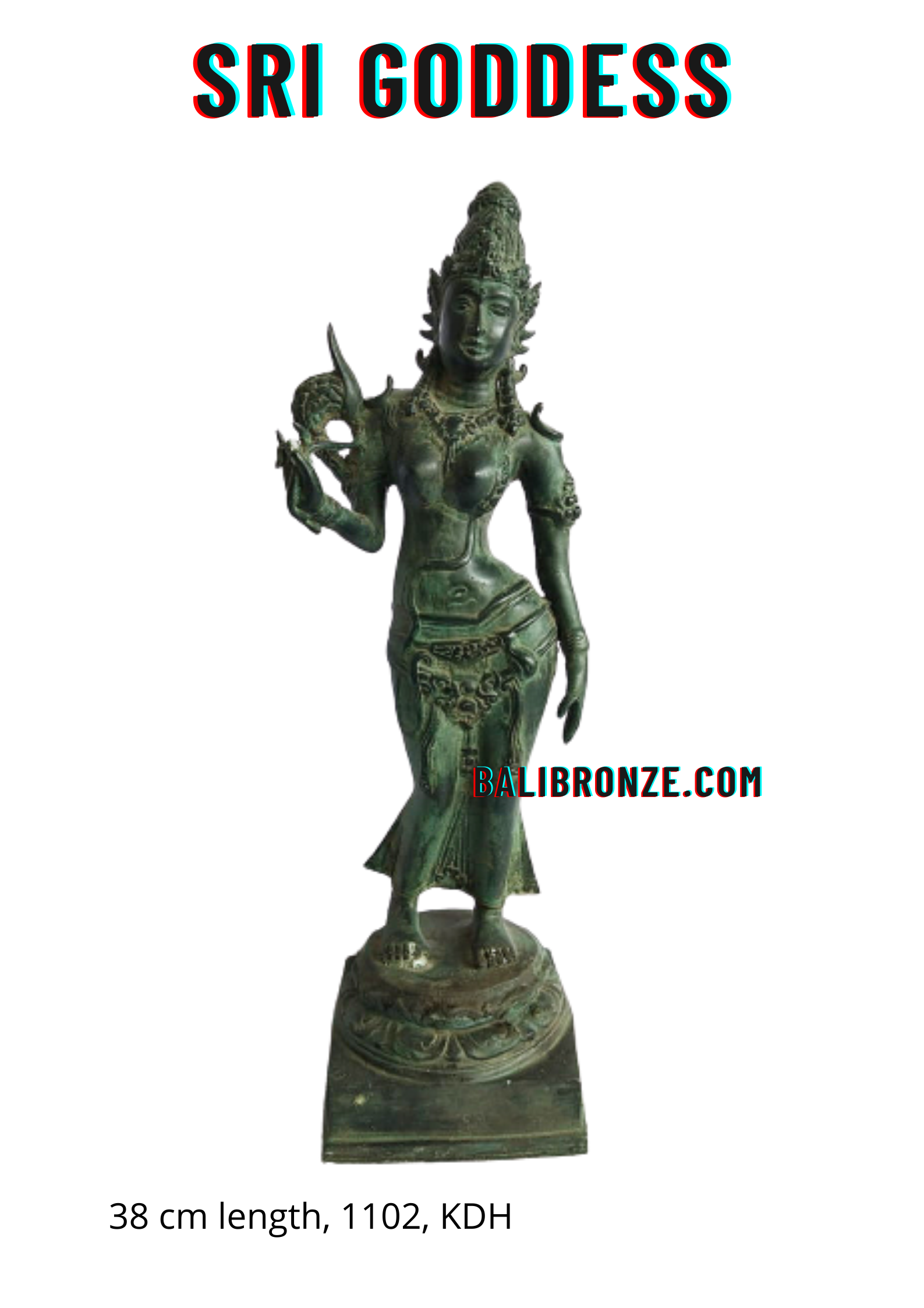1102 Sri Goddess 38 cm KDH