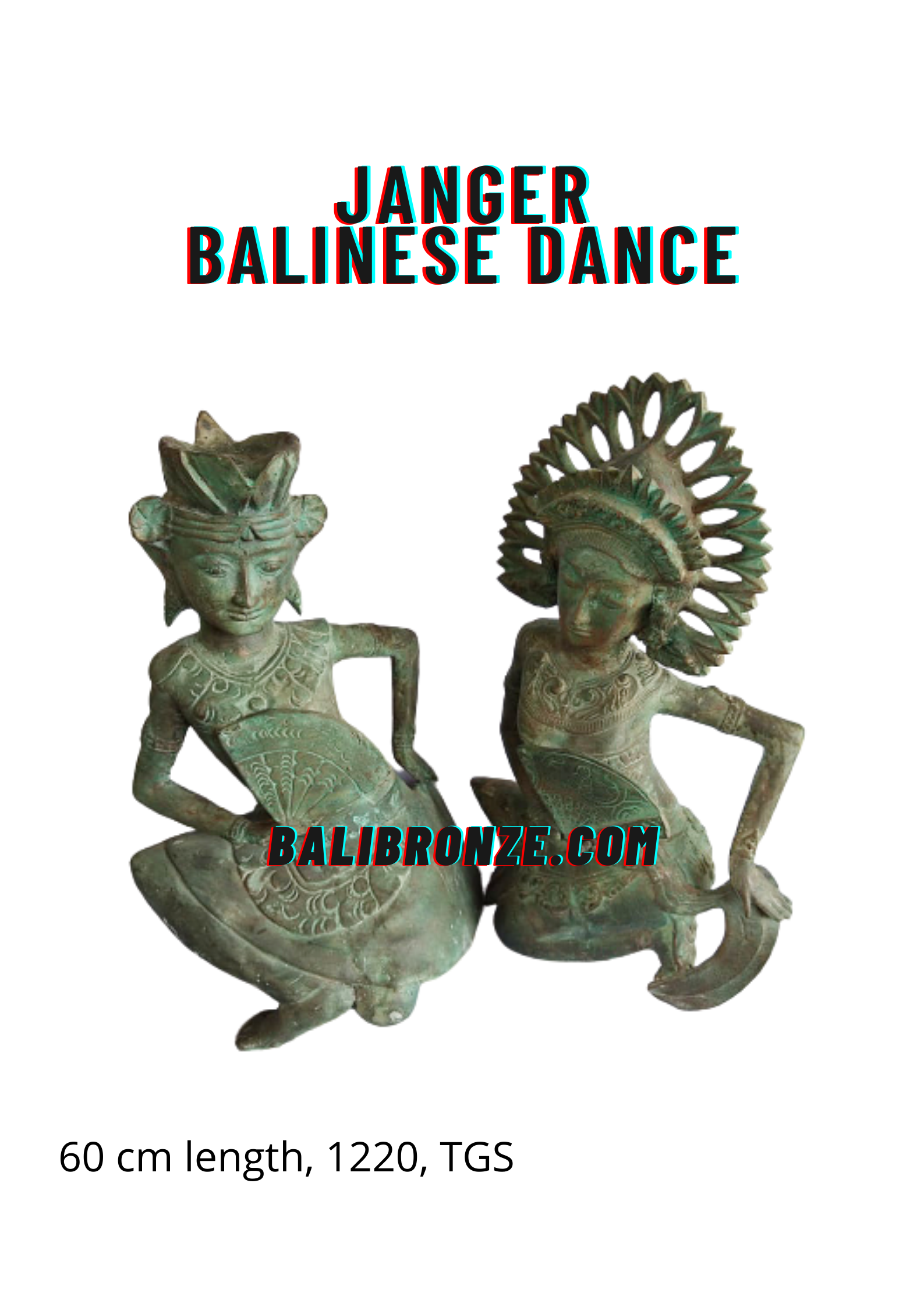 1220 Janger Balinese Dancer Set 60 cm TGS