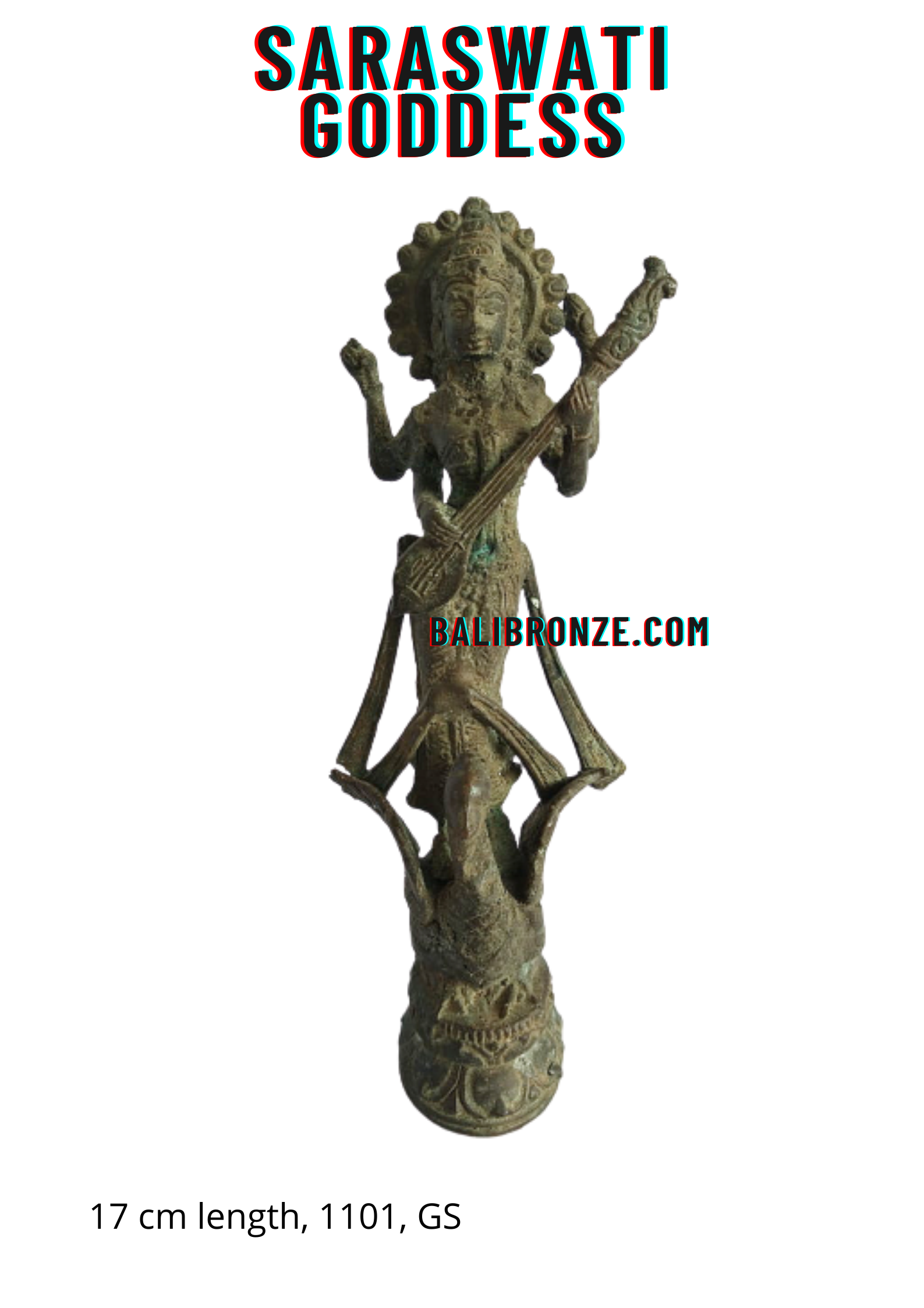 1101 Saraswati Goddess 17 cm GS